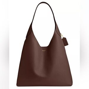 Coach Brooklyn 39 Large Leather Shoulder Bag - Brown - NEW
